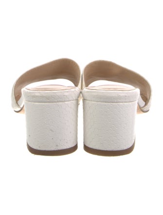 L'Agence Leather Slides