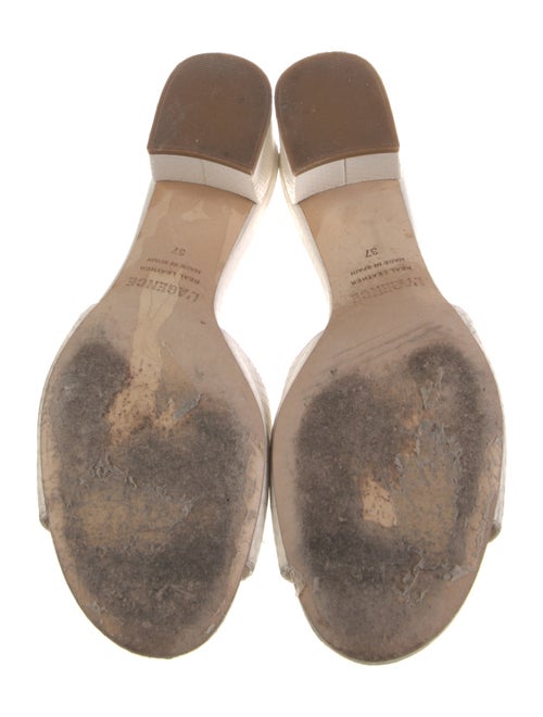 L'Agence Leather Slides