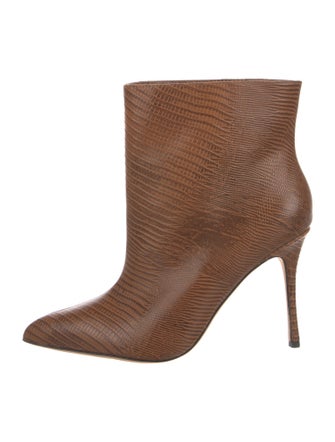 L'Agence Embossed Leather Boots