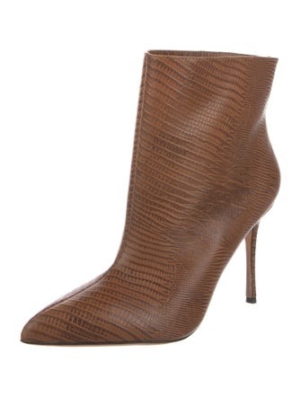 L'Agence Embossed Leather Boots