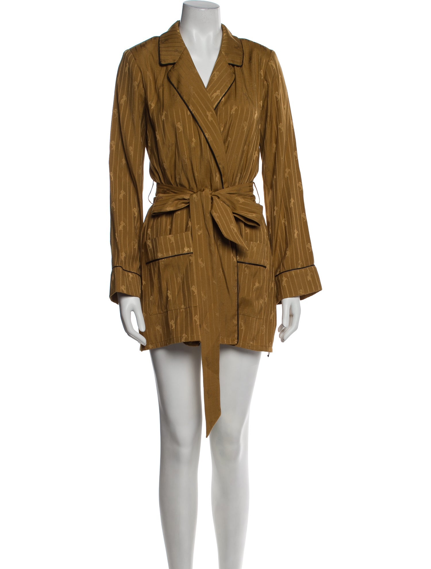 L'Agence Pleated Accents Robe