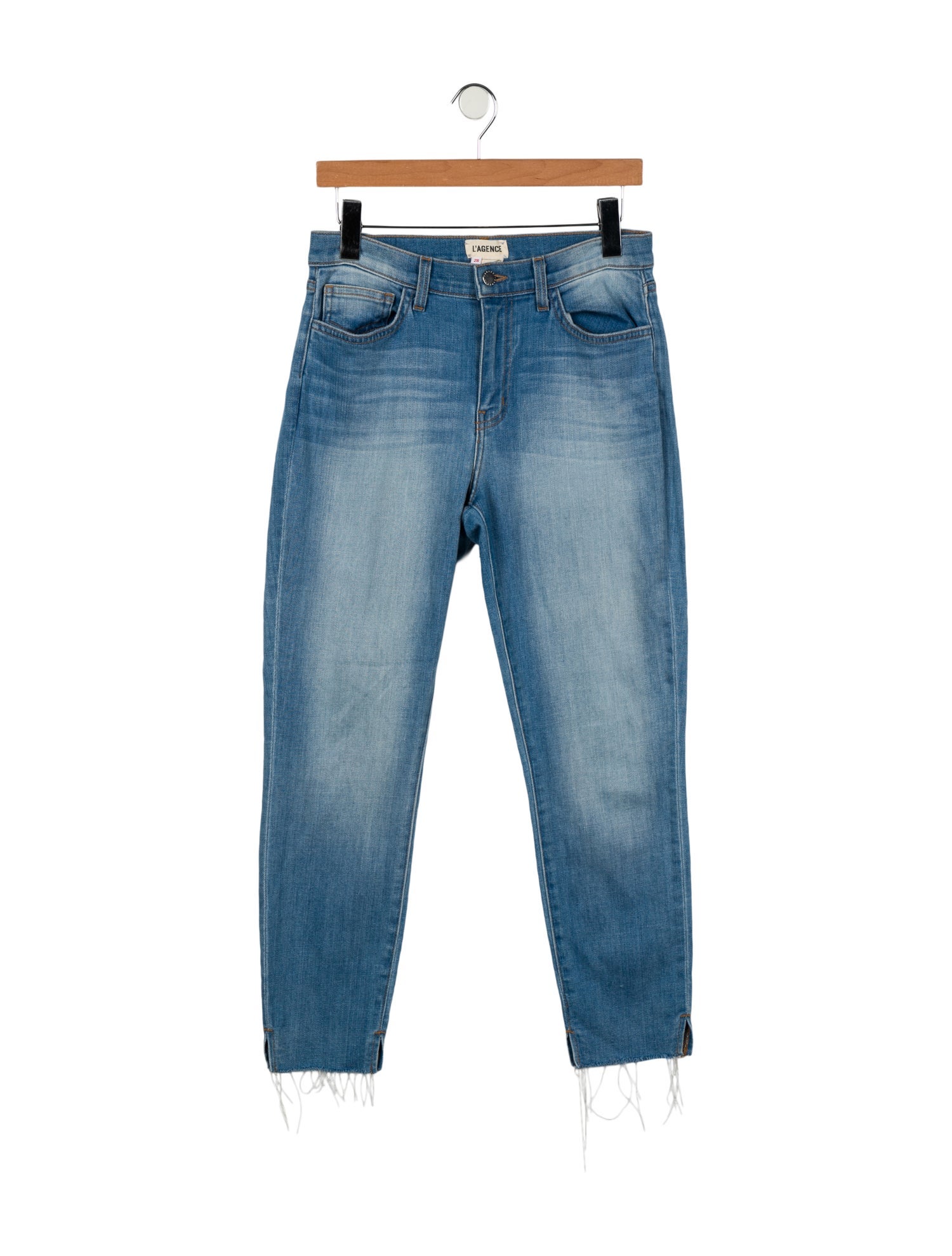 L'Agence Mid-Rise Straight Leg Jeans