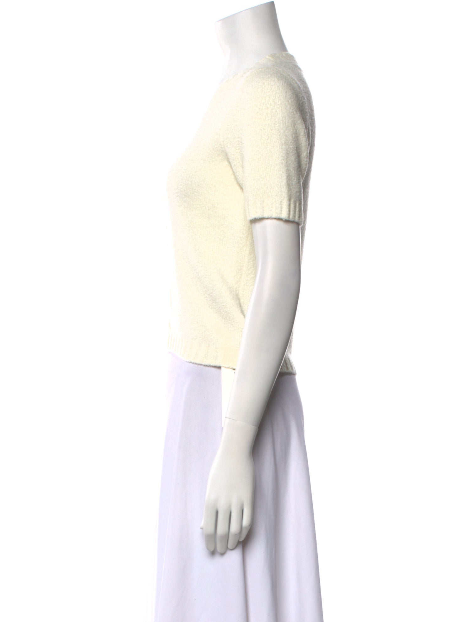 L'Agence Crew Neck Short Sleeve T-Shirt