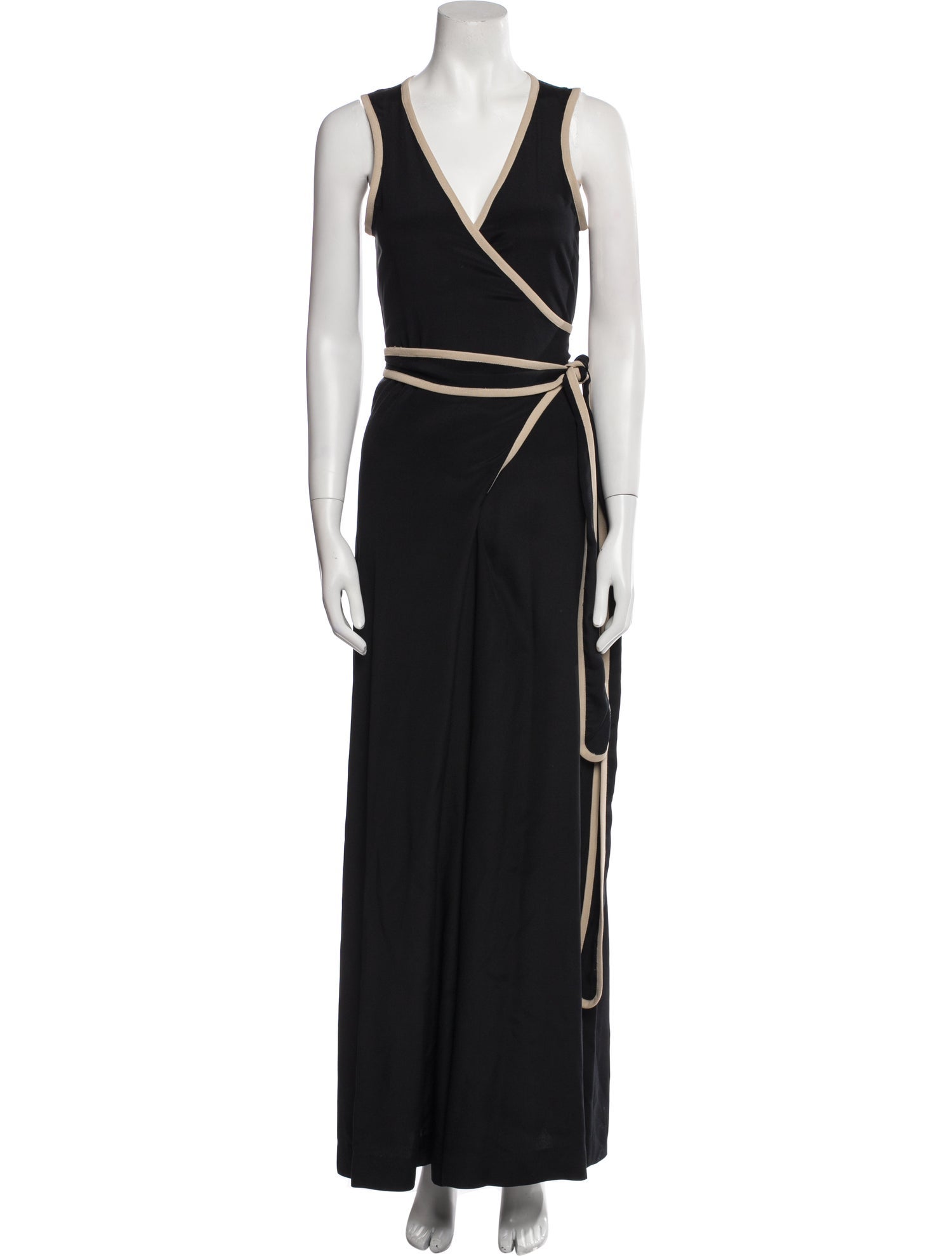 L'Agence Silk V-Neck Jumpsuit