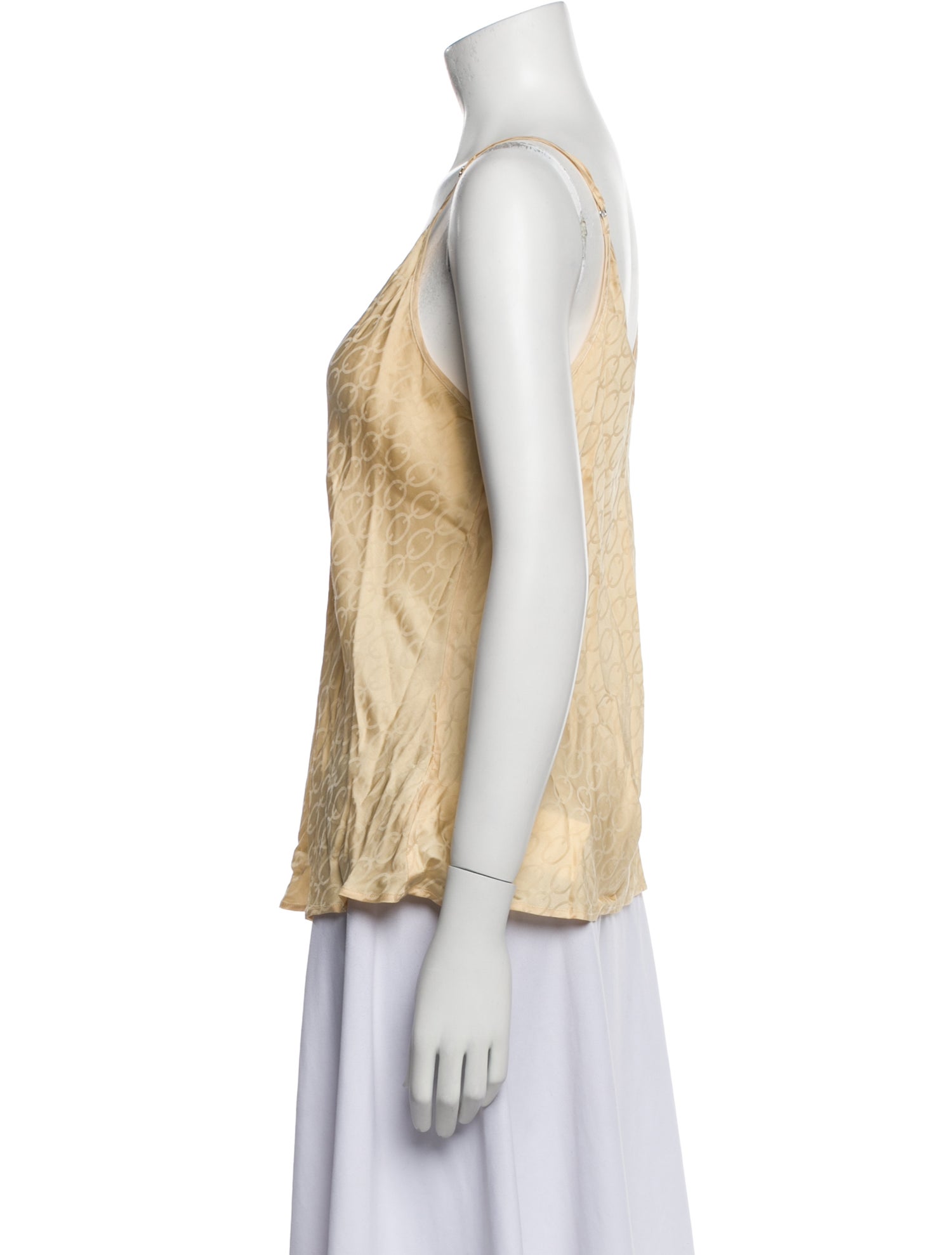 L'Agence V-Neck Sleeveless Top