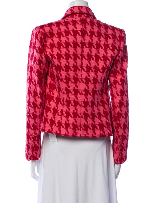 L'Agence Houndstooth Print Blazer