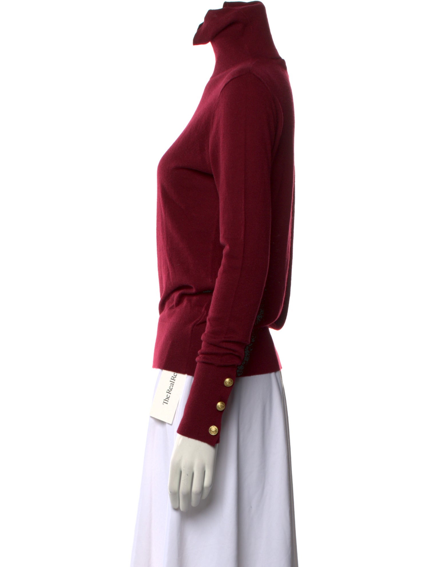 L'Agence Nylon Turtleneck Sweatshirt