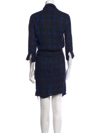 L'Agence Plaid Print Mini Dress