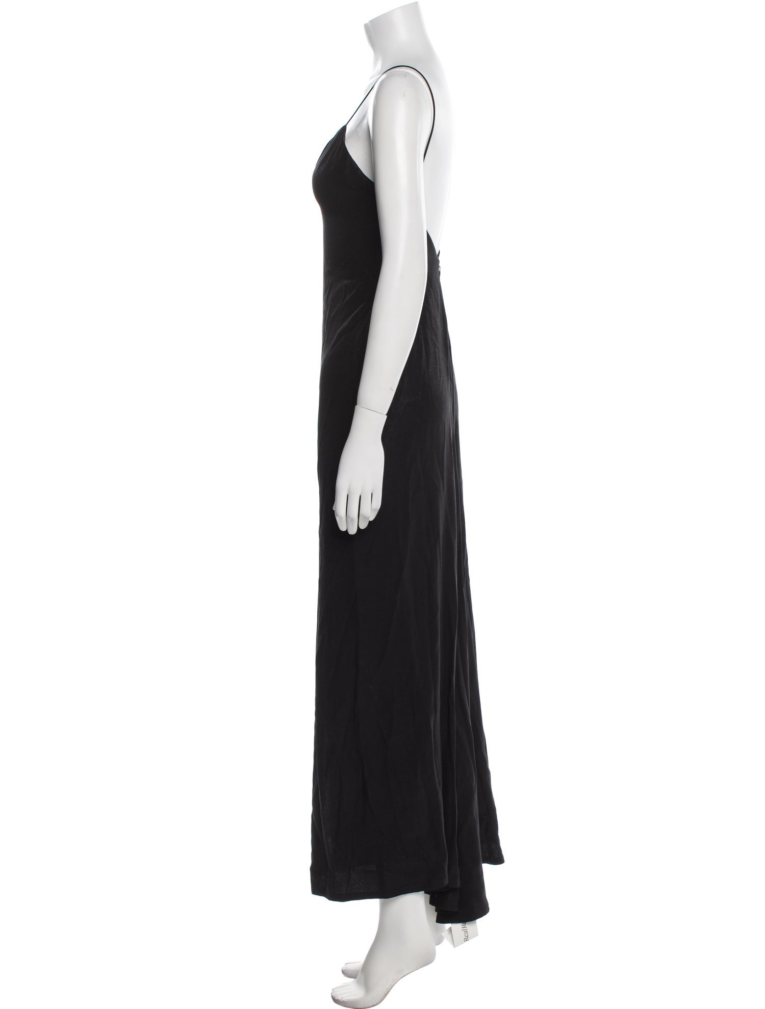 L'Agence V-Neck Long Dress
