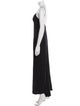L'Agence V-Neck Long Dress
