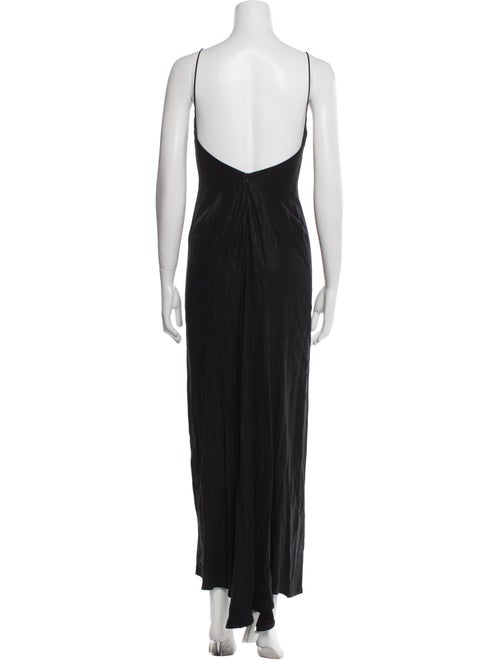 L'Agence V-Neck Long Dress