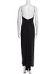 L'Agence V-Neck Long Dress