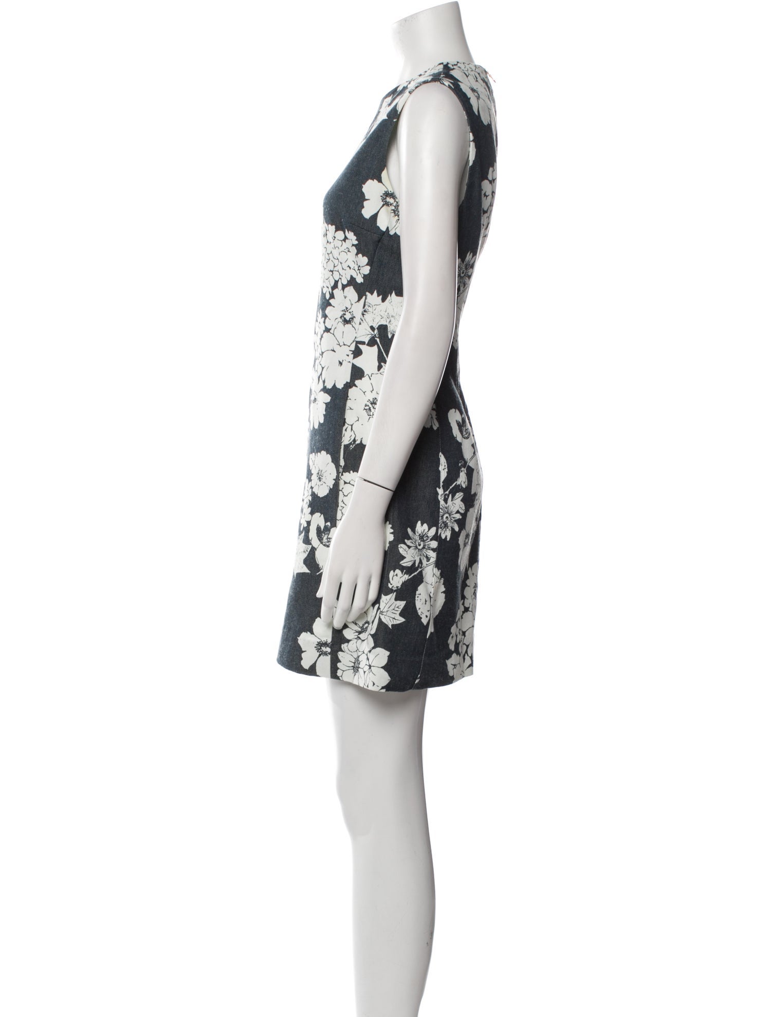 L'Agence Floral Print Mini Dress