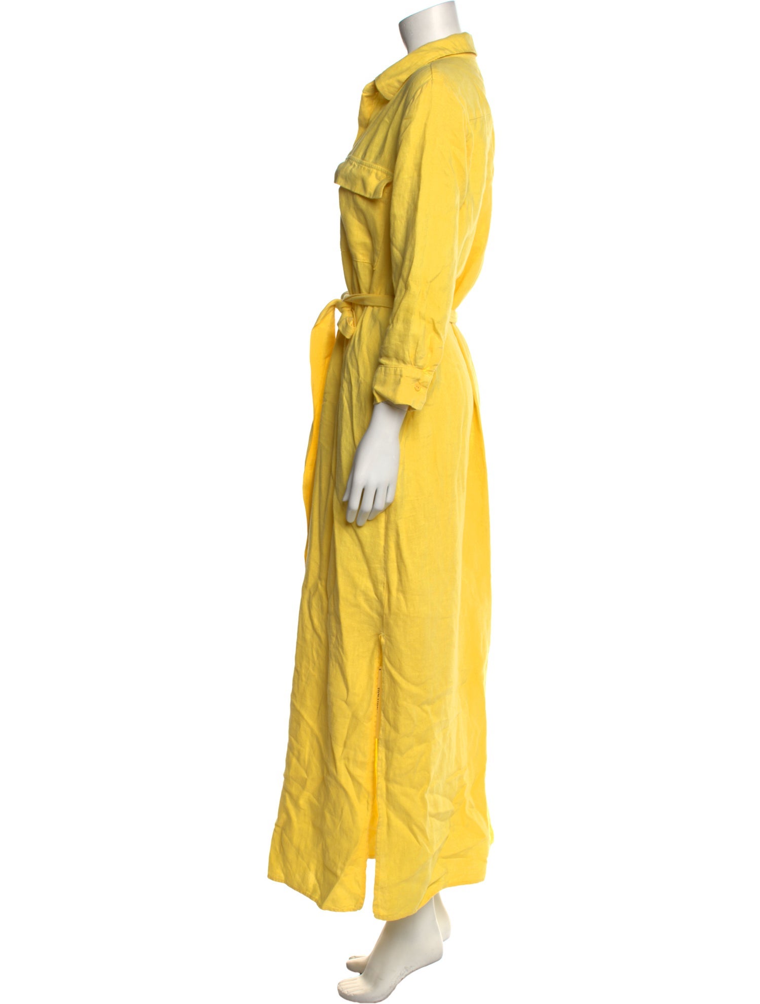 L'Agence Linen Long Dress