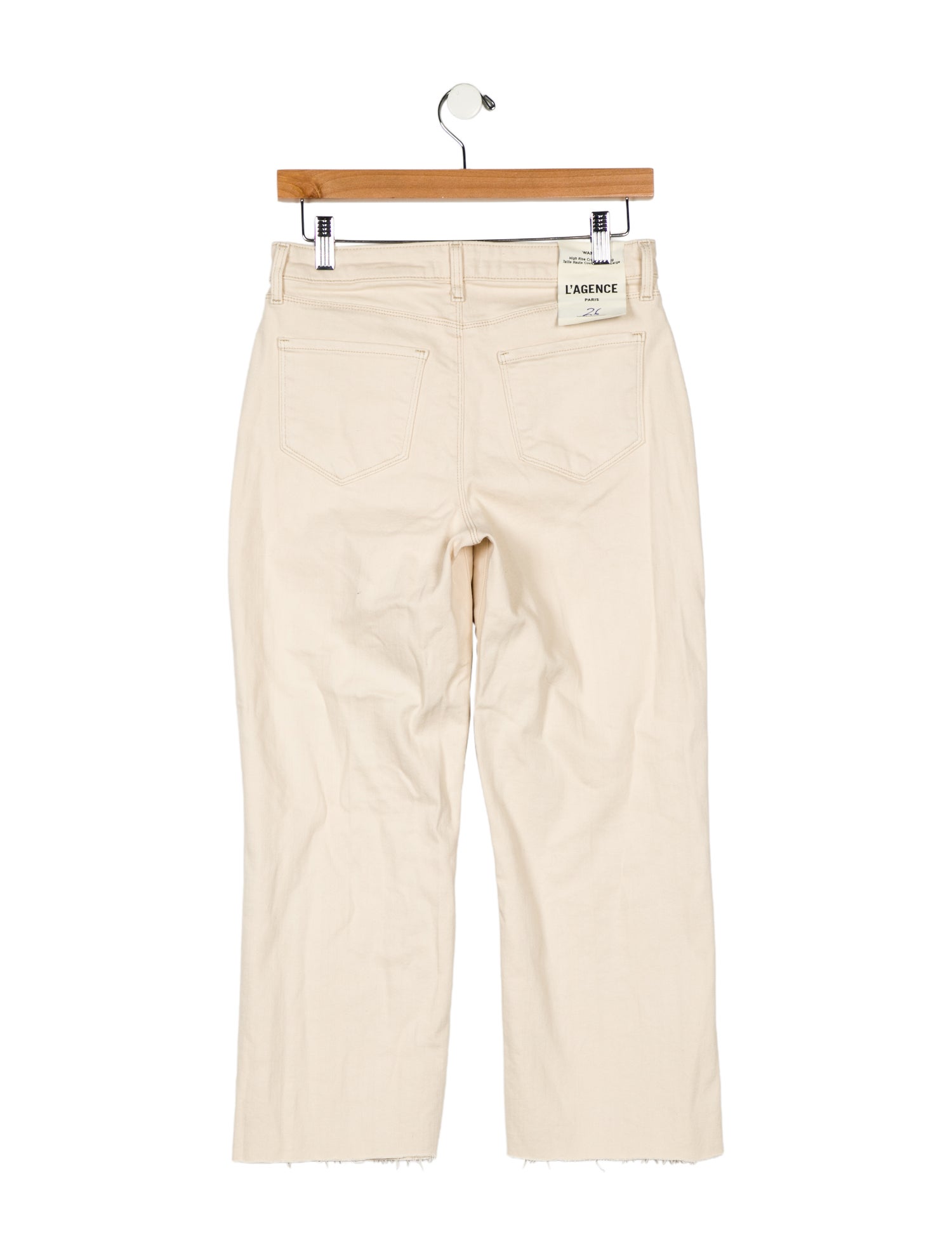 L'Agence Mid-Rise Wide Leg Jeans w/ Tags