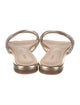 L'Agence Leather Slides