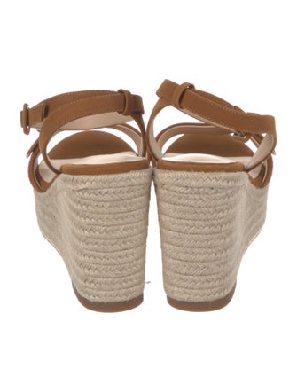 L'Agence Suede Whipstitch Trim Espadrilles