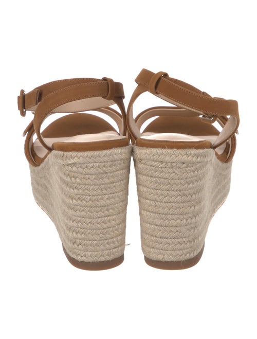 L'Agence Suede Whipstitch Trim Espadrilles