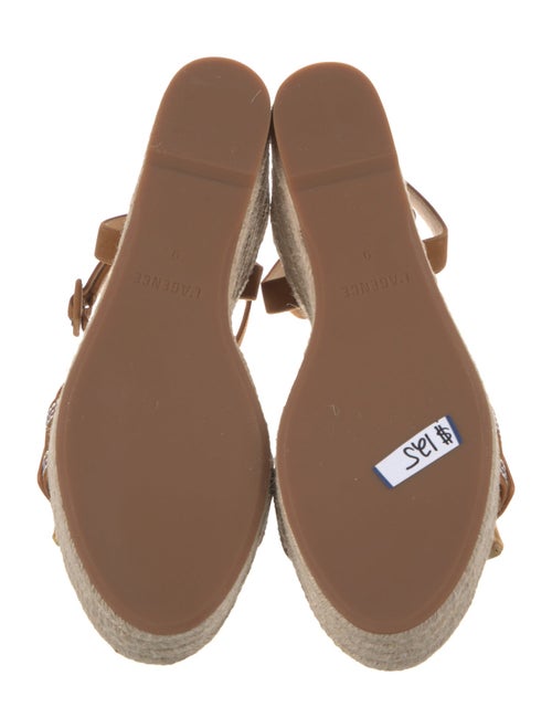 L'Agence Suede Whipstitch Trim Espadrilles
