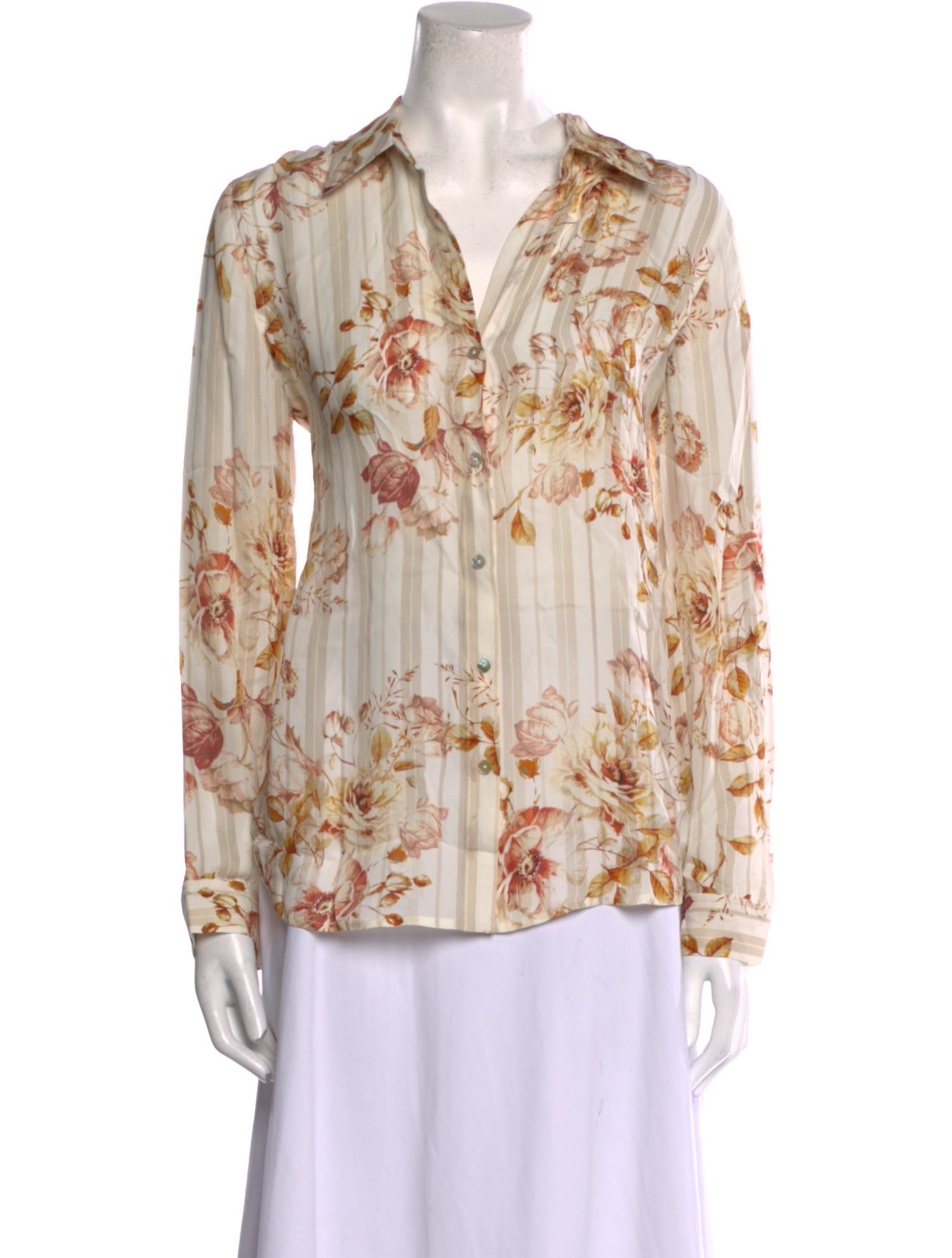 L'Agence Silk Floral Print Blouse w/ Tags