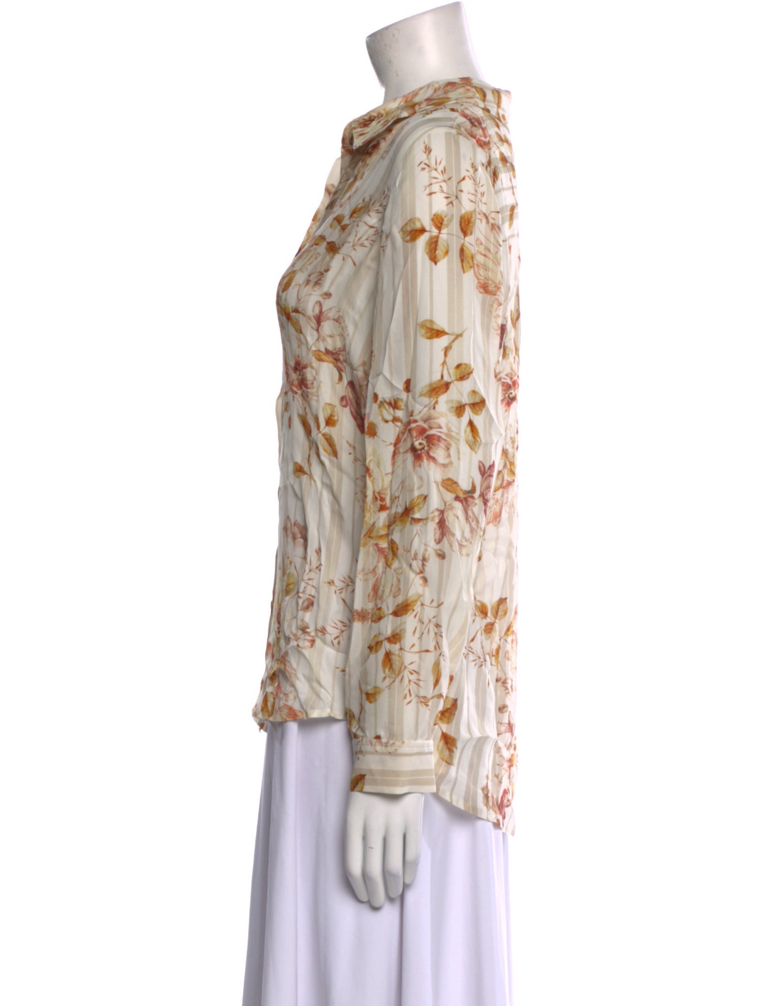 L'Agence Silk Floral Print Blouse w/ Tags