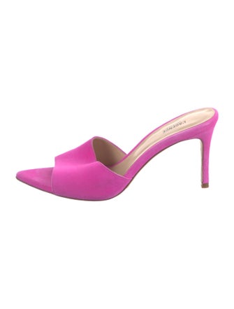 L'Agence Leather Slides