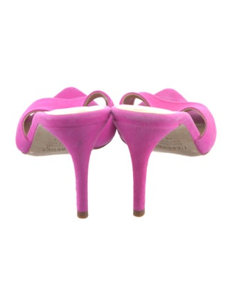 L'Agence Leather Slides