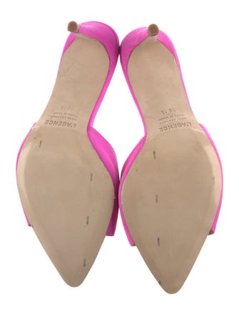 L'Agence Leather Slides