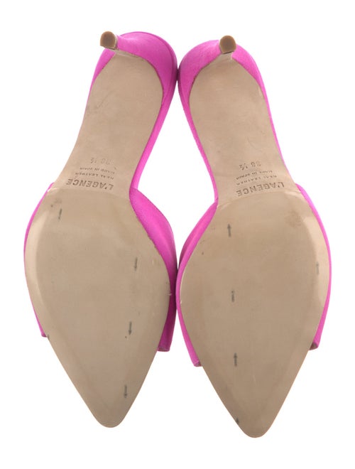 L'Agence Leather Slides