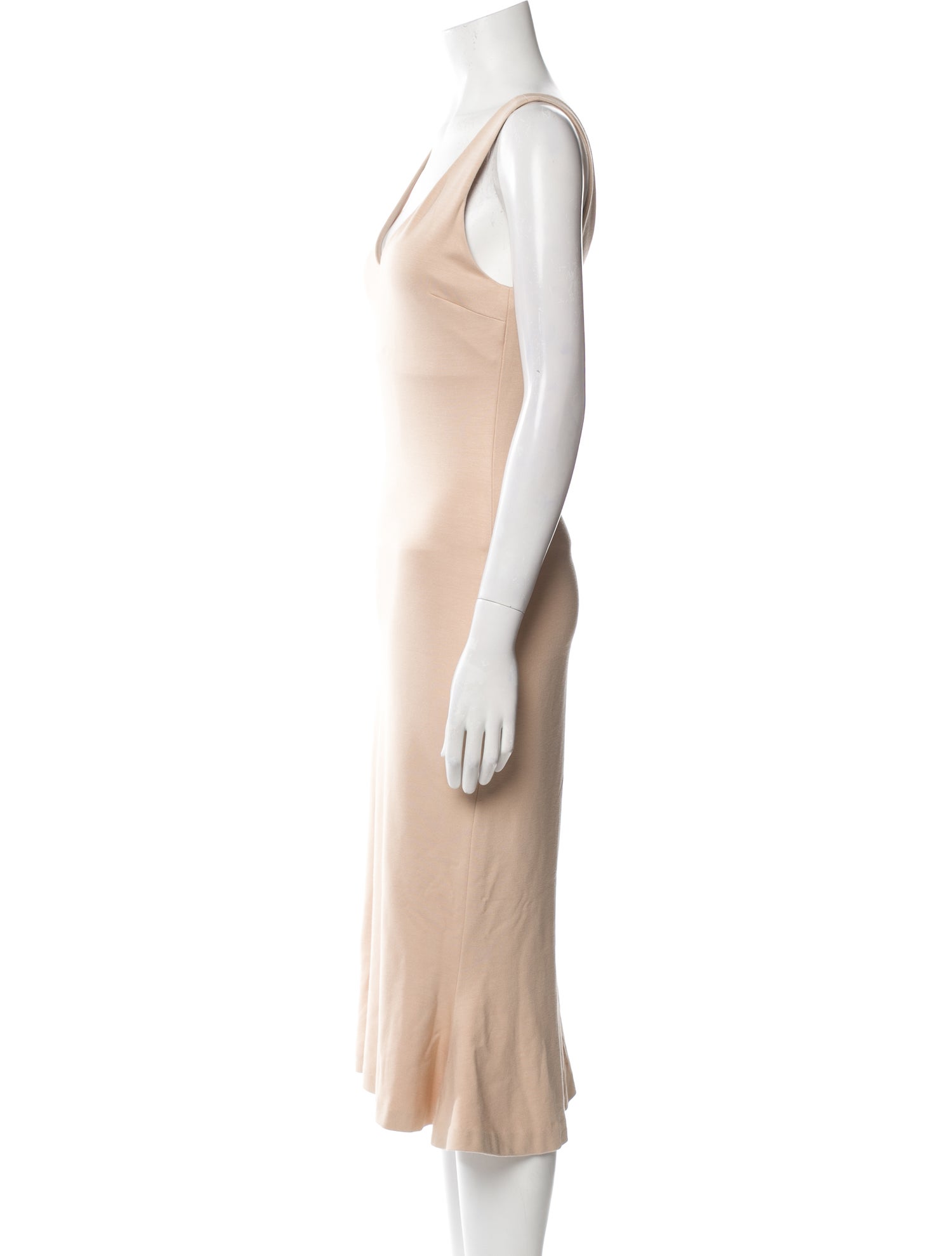 L'Agence V-Neck Midi Length Dress w/ Tags