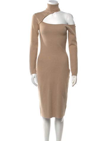 L'Agence Dresses Off-The-Shoulder Knee-Length Dress S