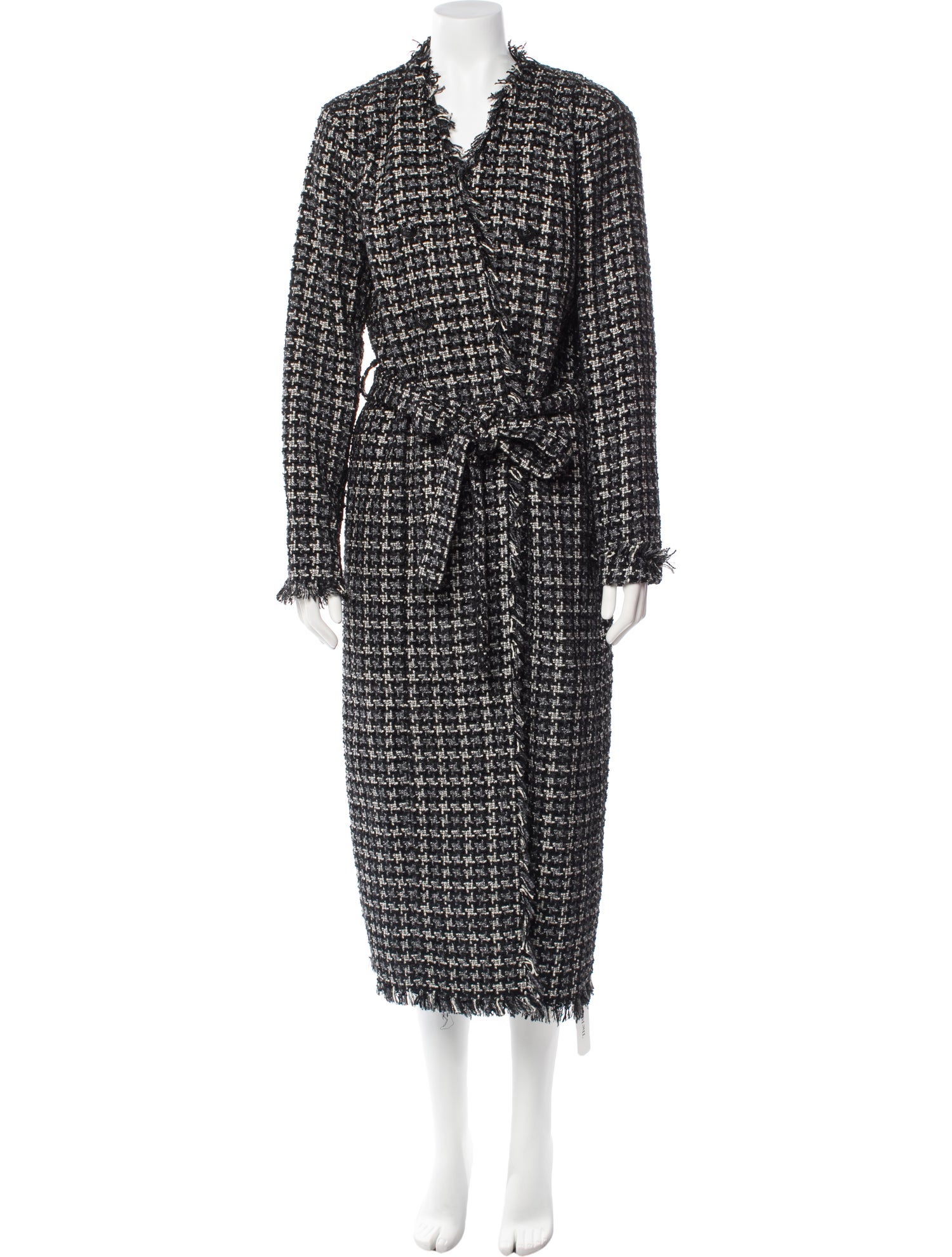 L'Agence Tweed Pattern Coat