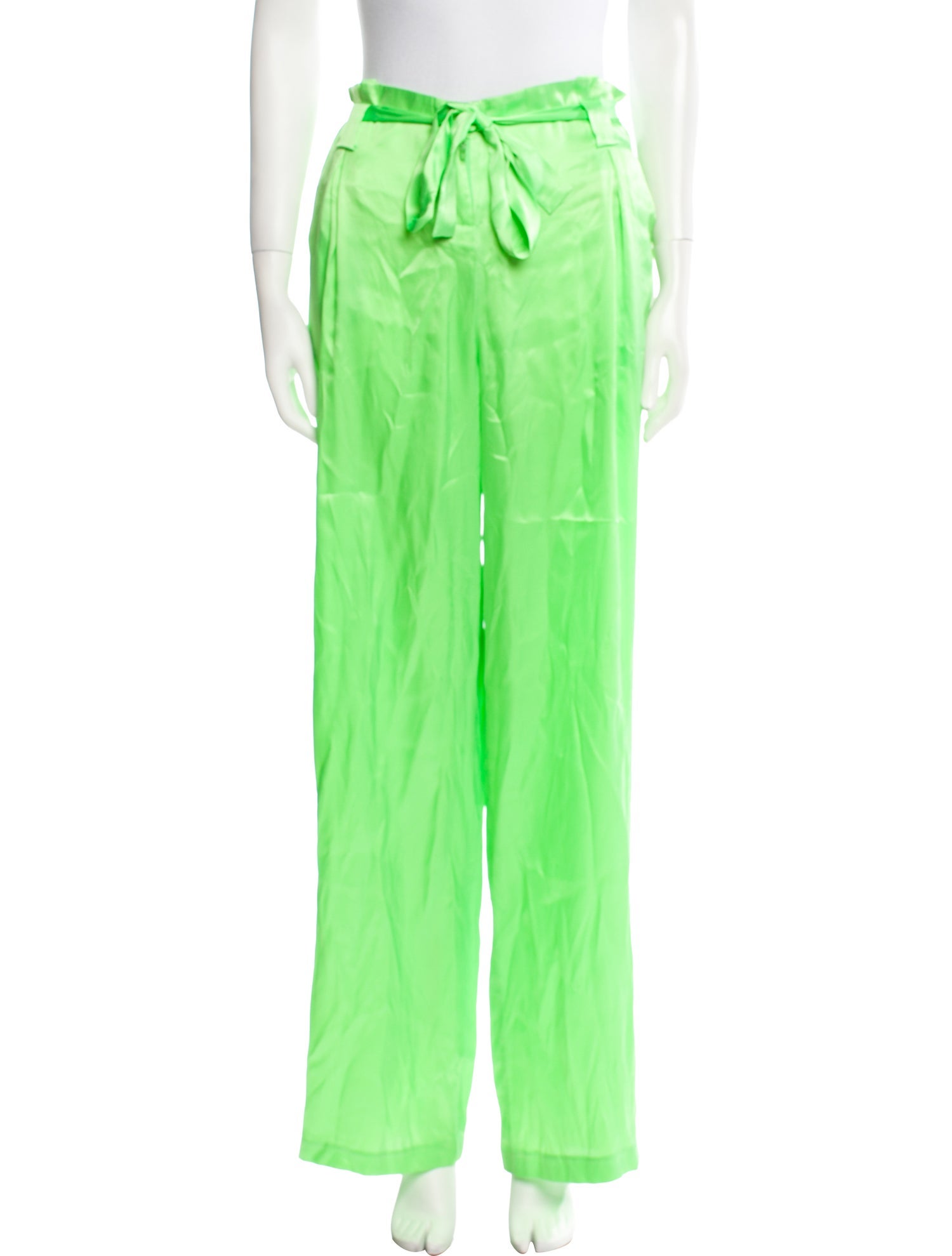 L'Agence Silk Wide Leg Pants