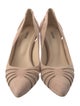 L'Agence Suede Striped Pumps