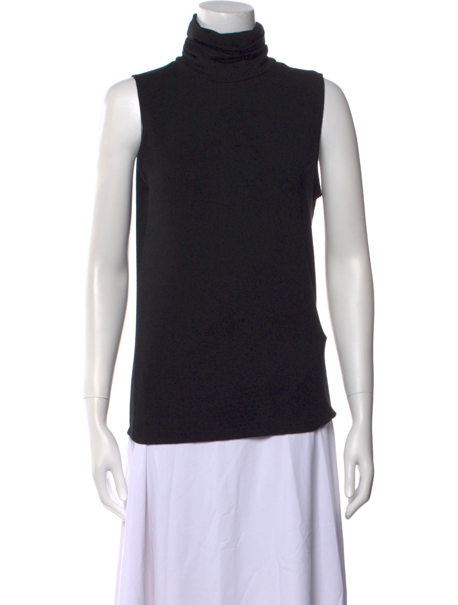 L'Agence Turtleneck Sleeveless Top