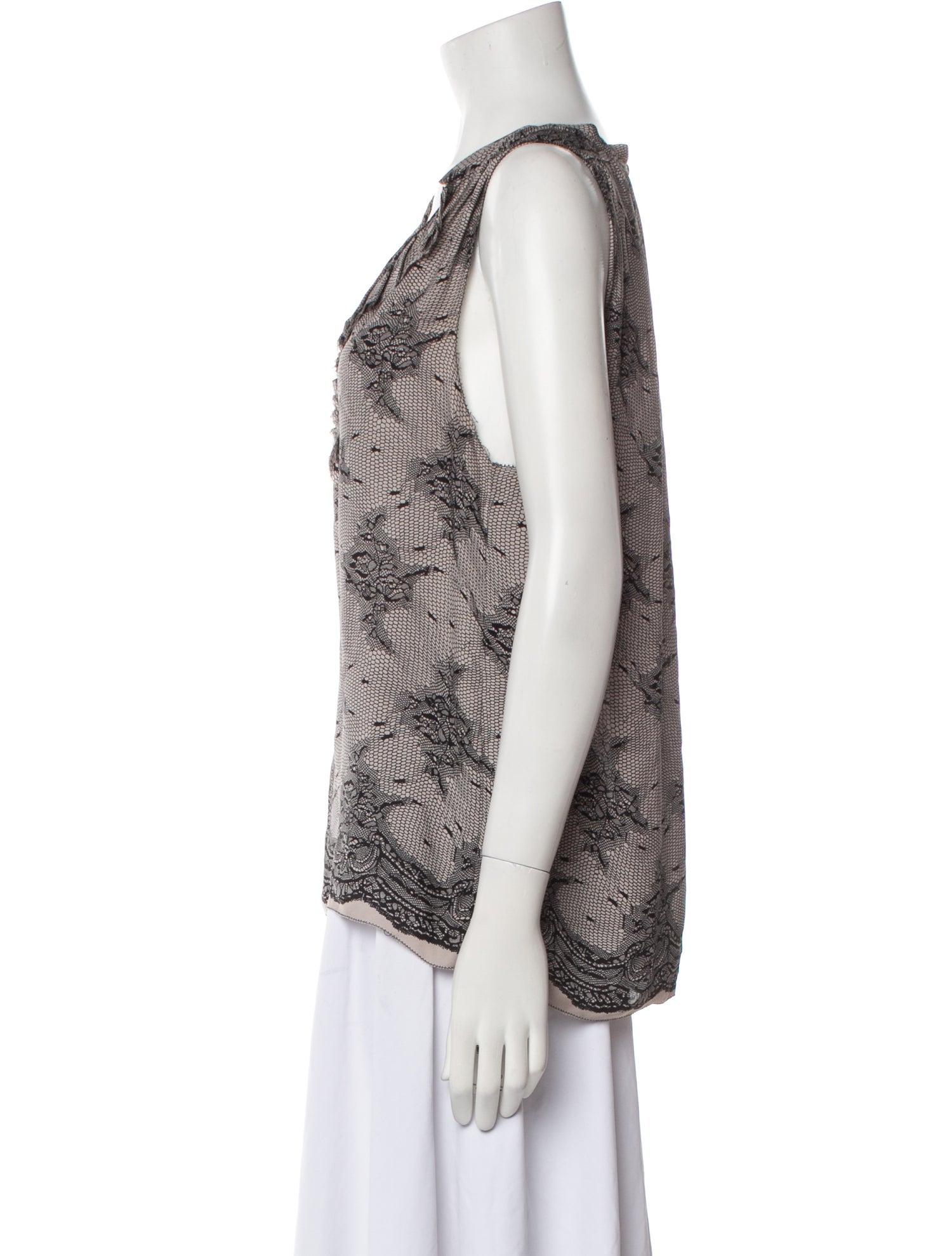 L'Agence Silk Printed Blouse