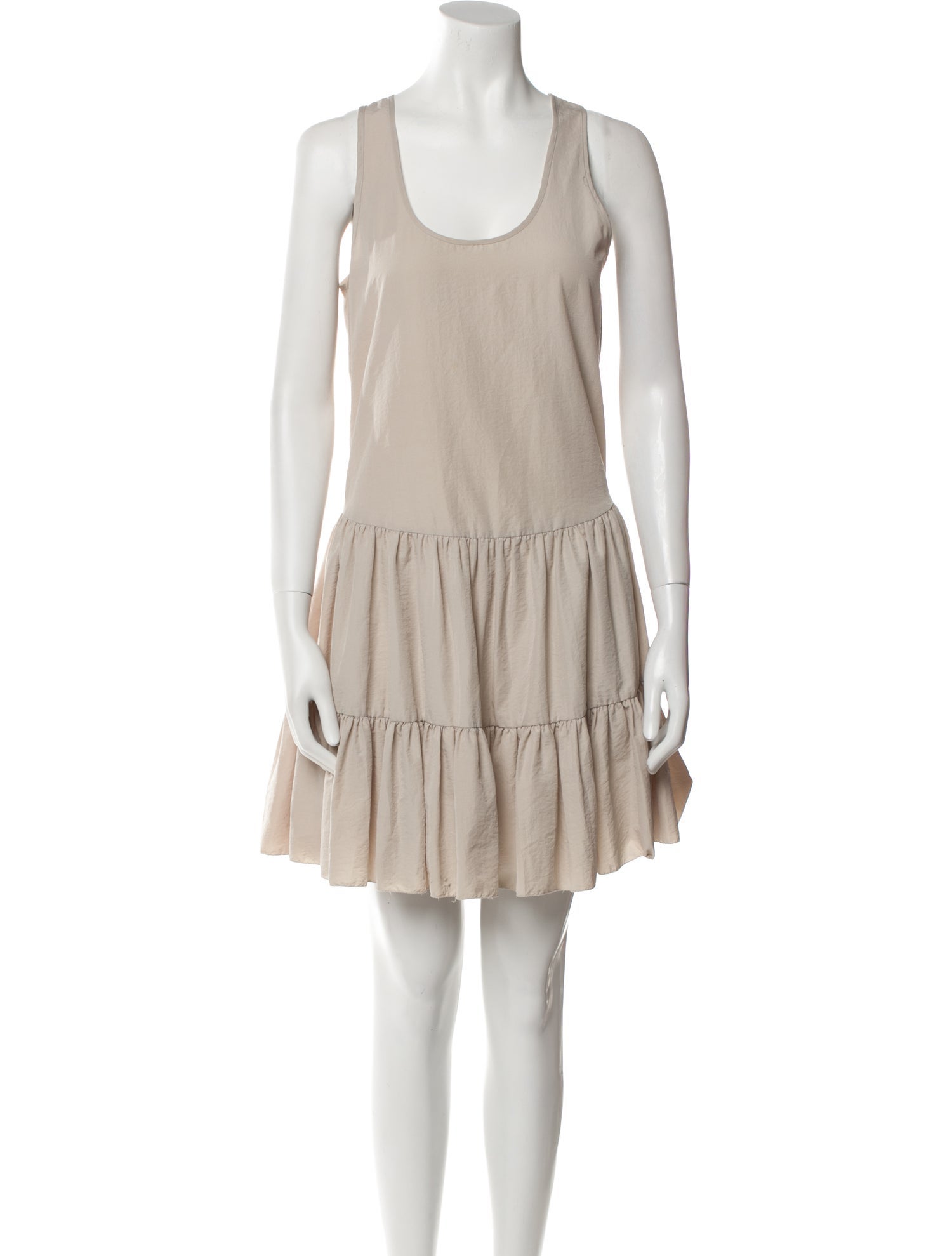 L'Agence Scoop Neck Mini Dress