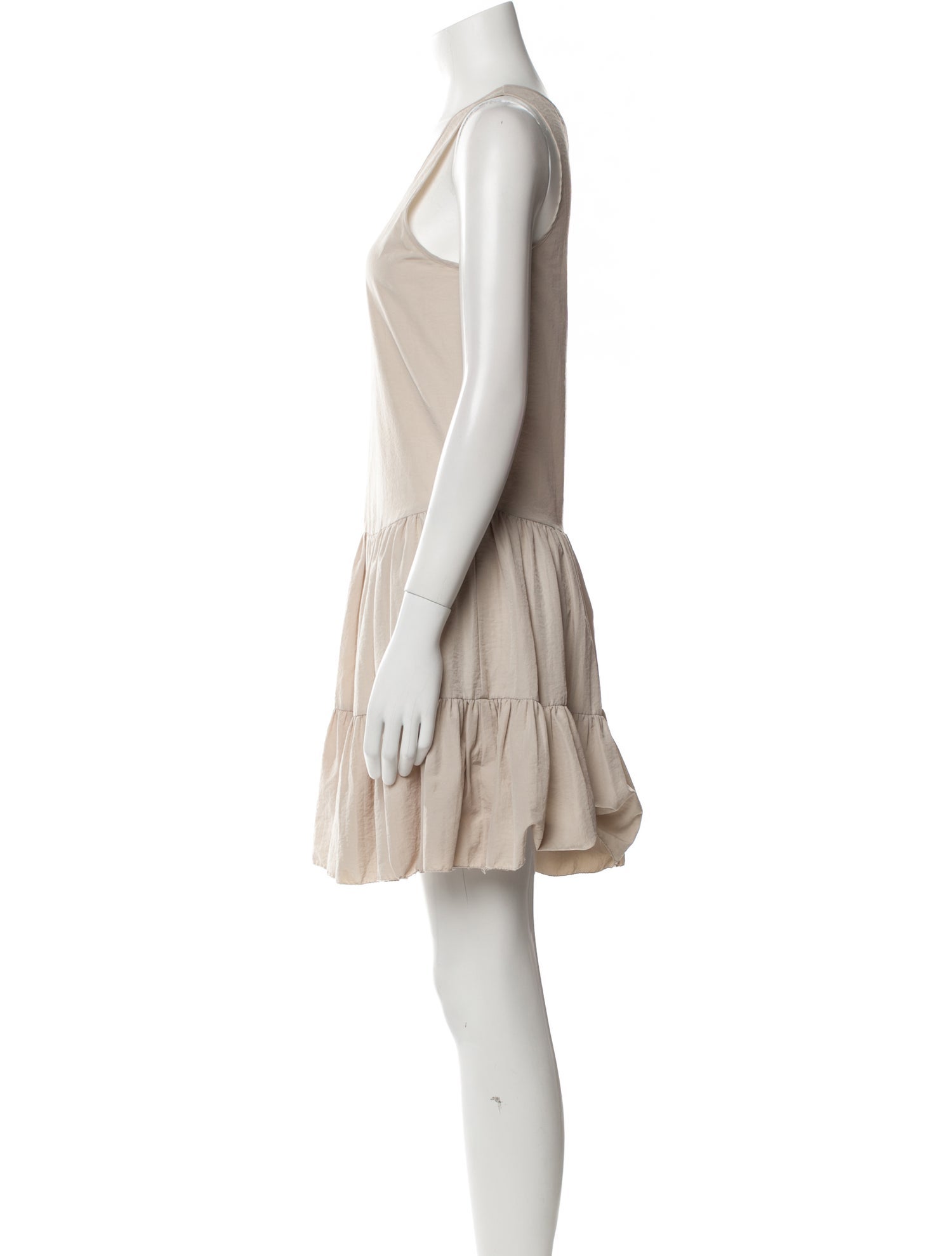 L'Agence Scoop Neck Mini Dress
