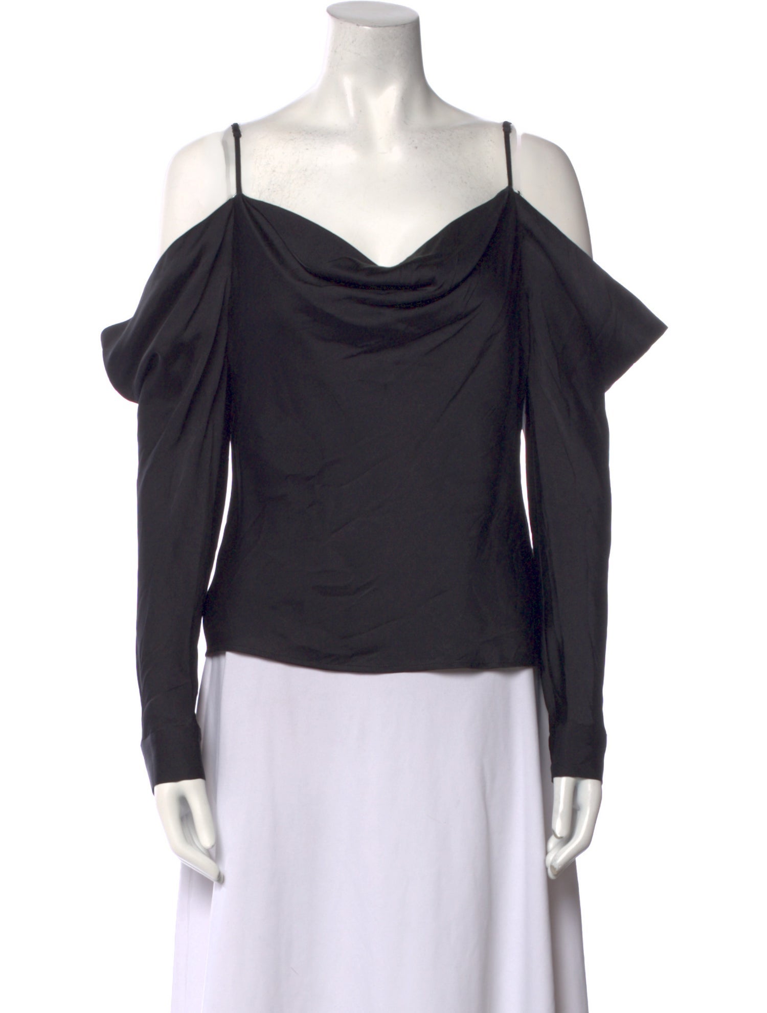 L'Agence Cowl Neck Long Sleeve Top