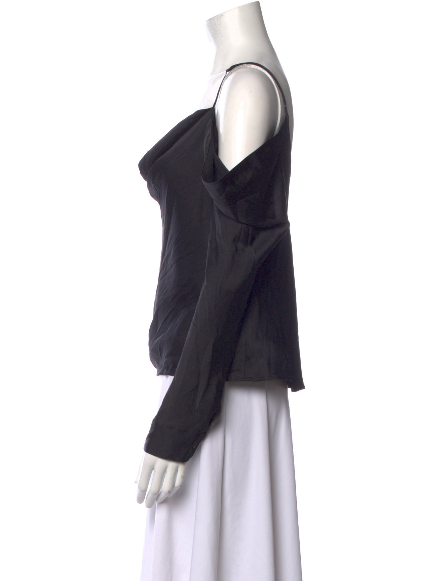 L'Agence Cowl Neck Long Sleeve Top