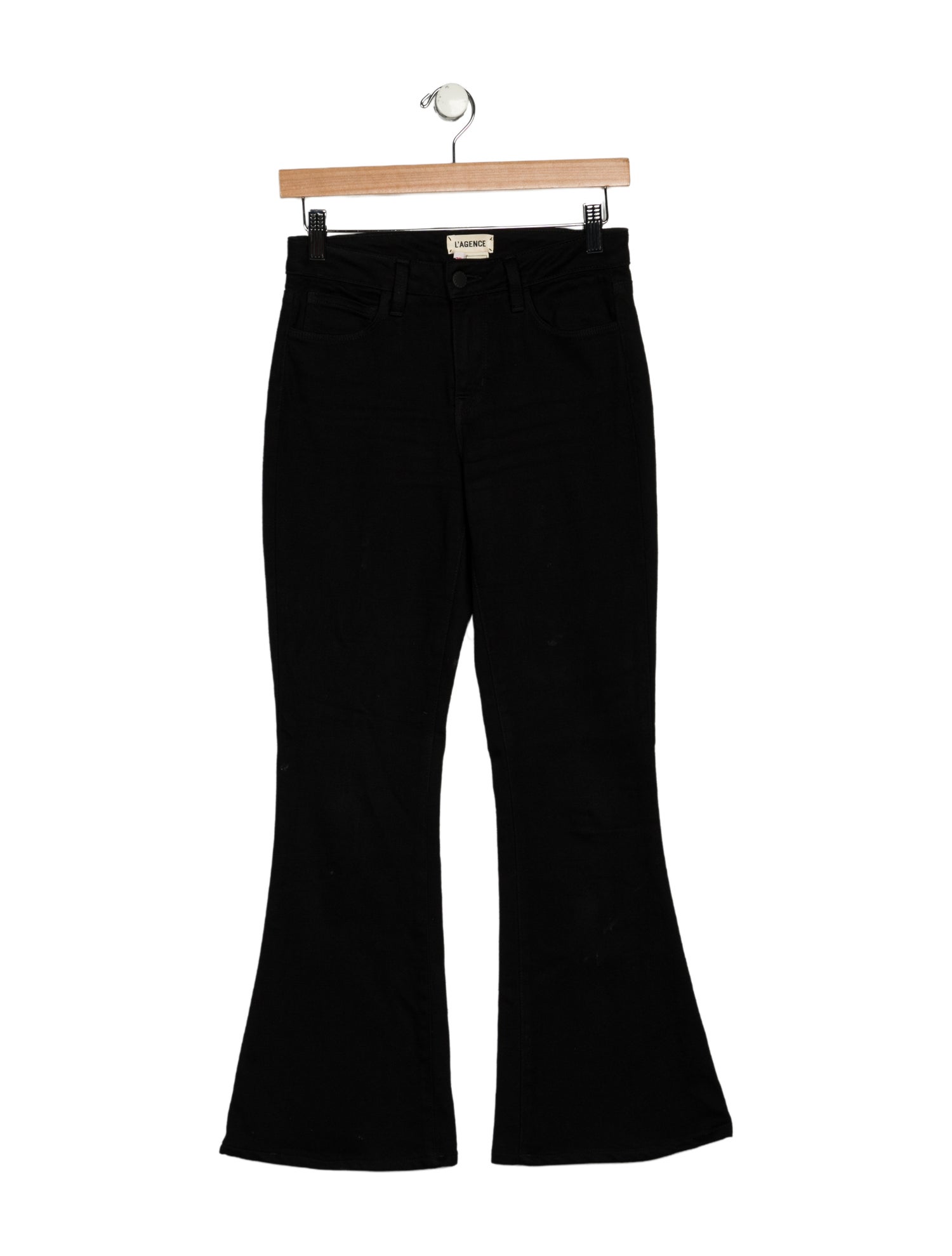 L'Agence Mid-Rise Wide Leg Jeans