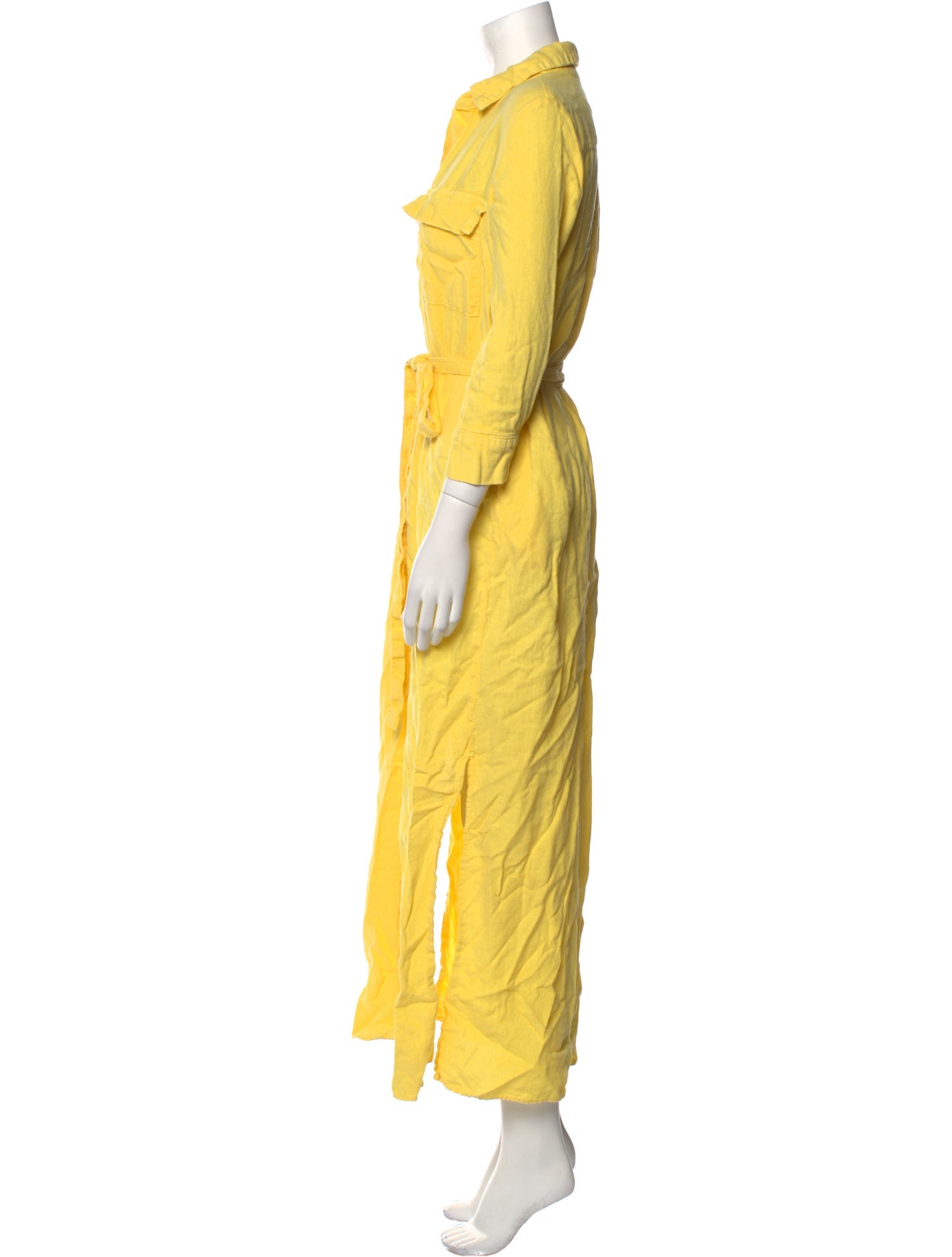 L'Agence Linen Long Dress