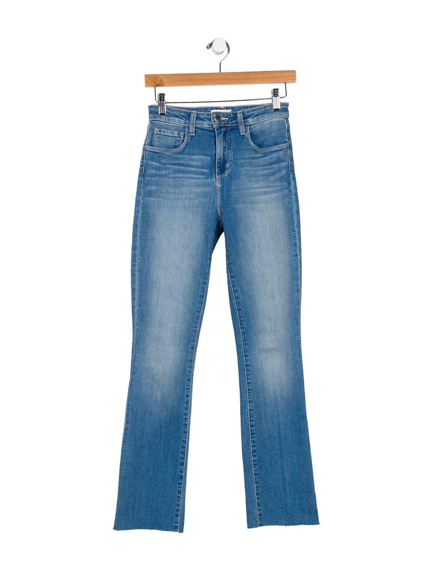 L'Agence Mid-Rise Straight Leg Jeans