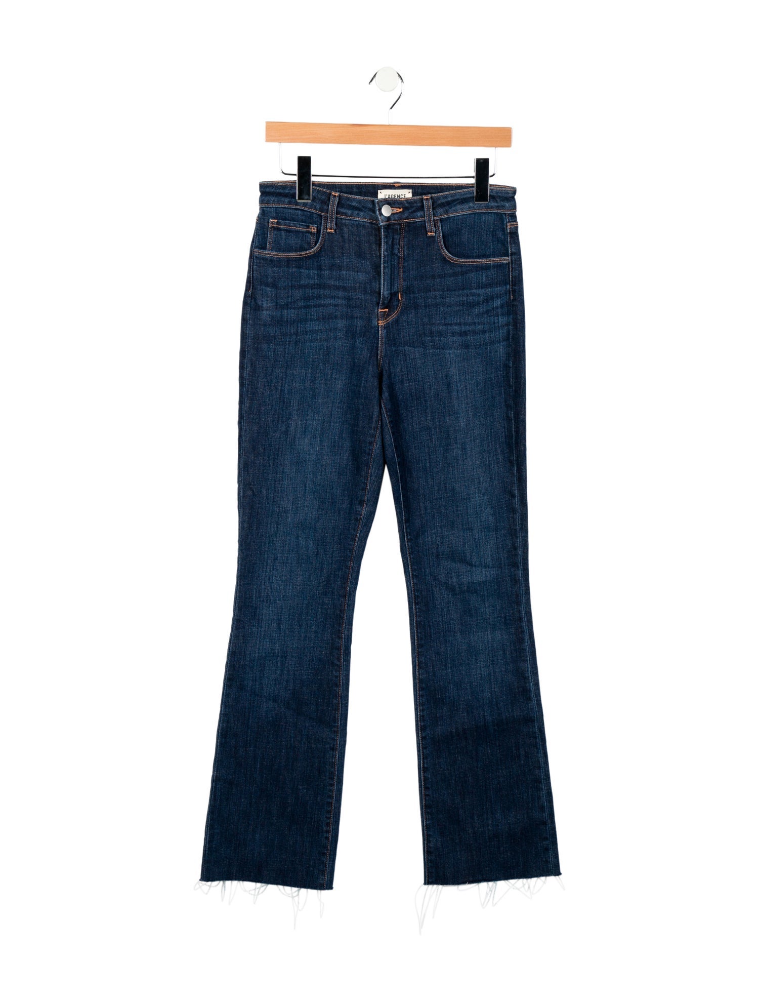 L'Agence Mid-Rise Straight Leg Jeans