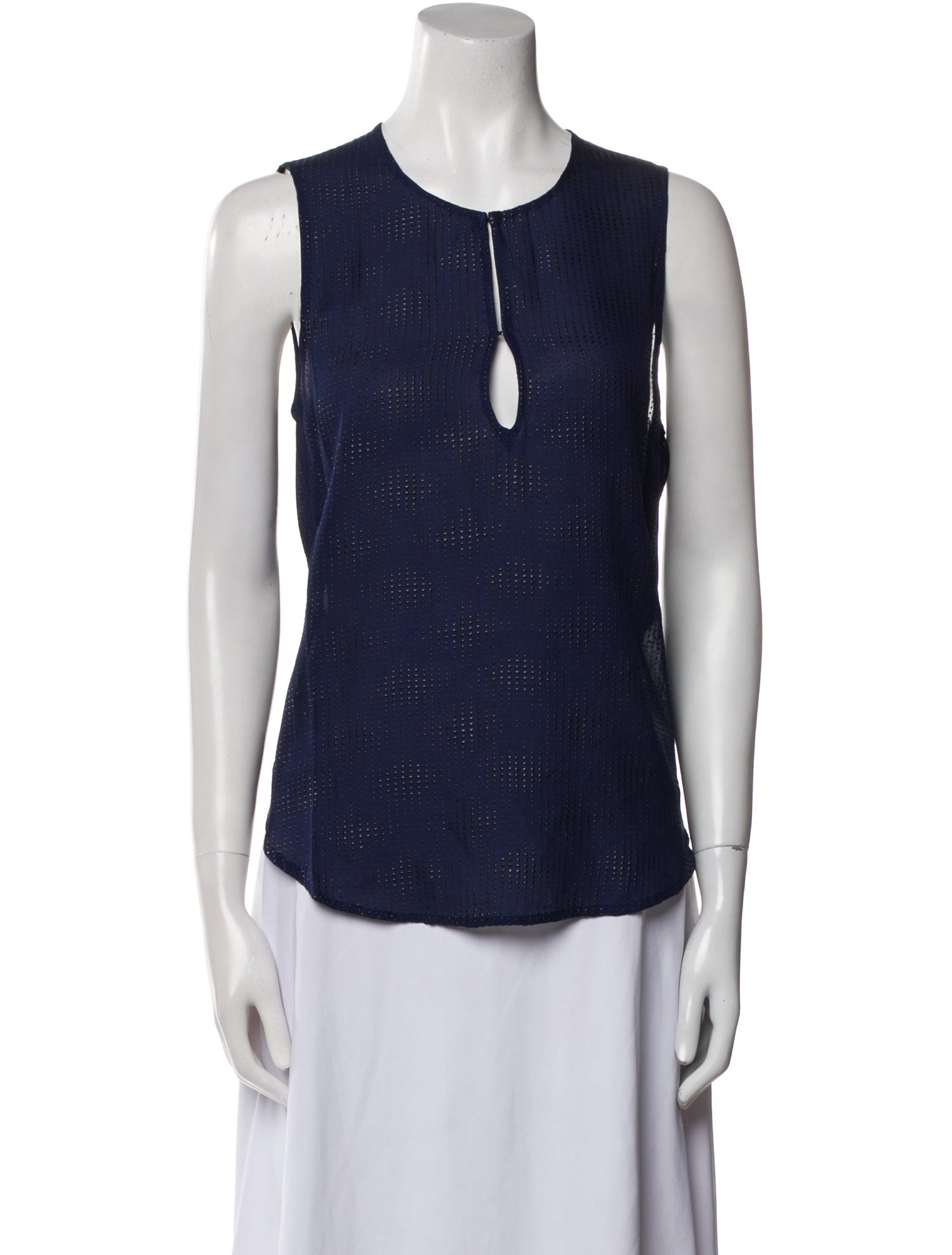 L'Agence Silk Crew Neck Top w/ Tags