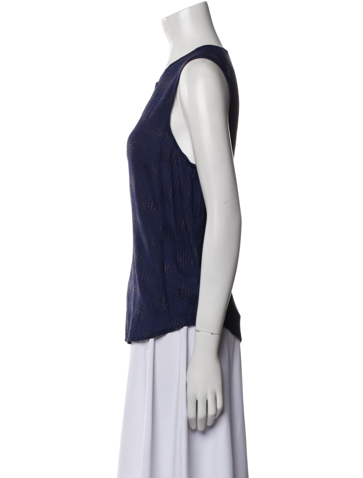 L'Agence Silk Crew Neck Top w/ Tags