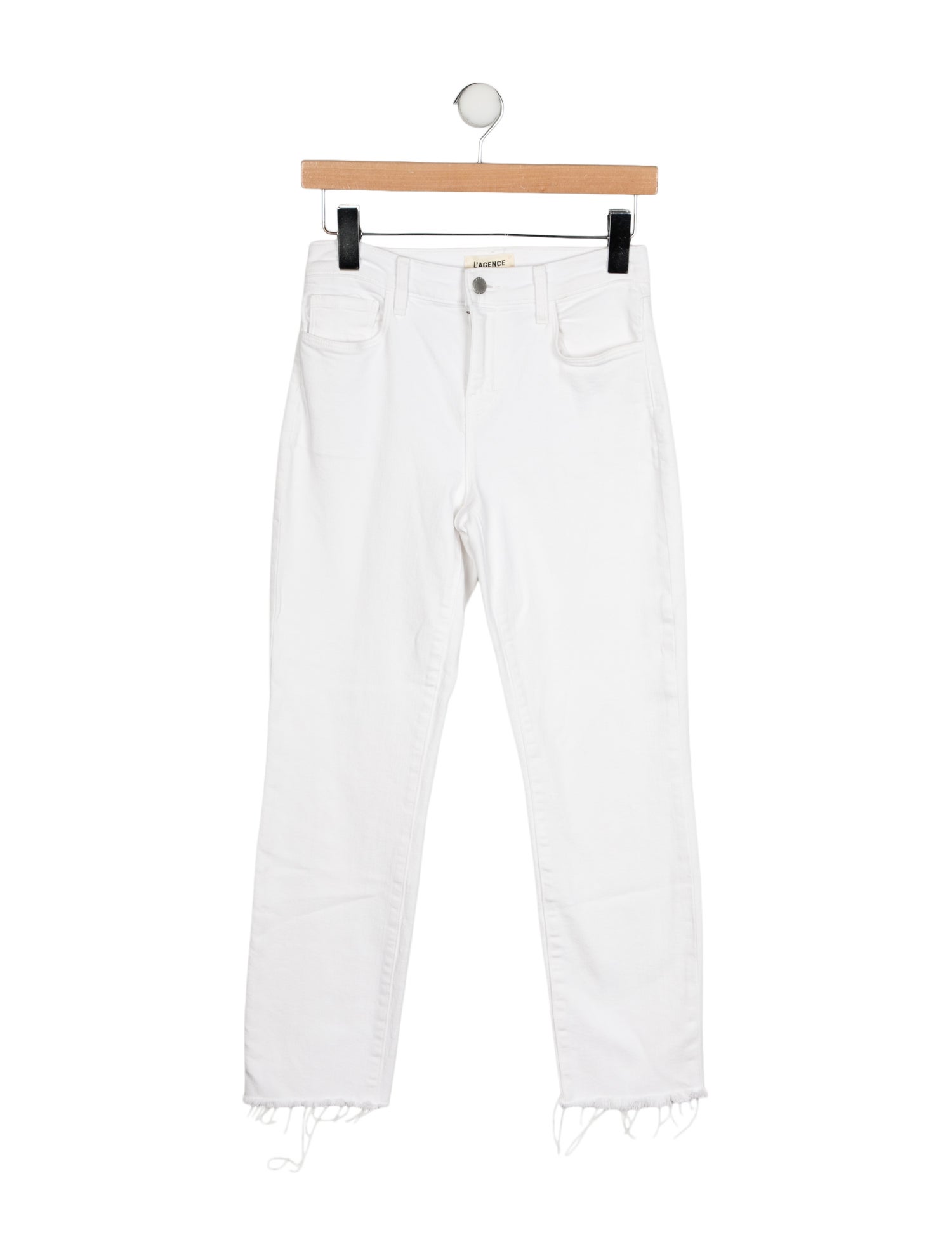 L'Agence Mid-Rise Straight Leg Jeans