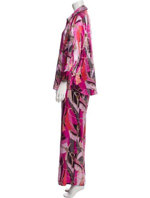 L'Agence Silk Printed Pant Set