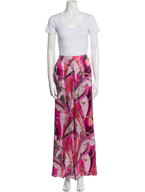 L'Agence Silk Printed Pant Set