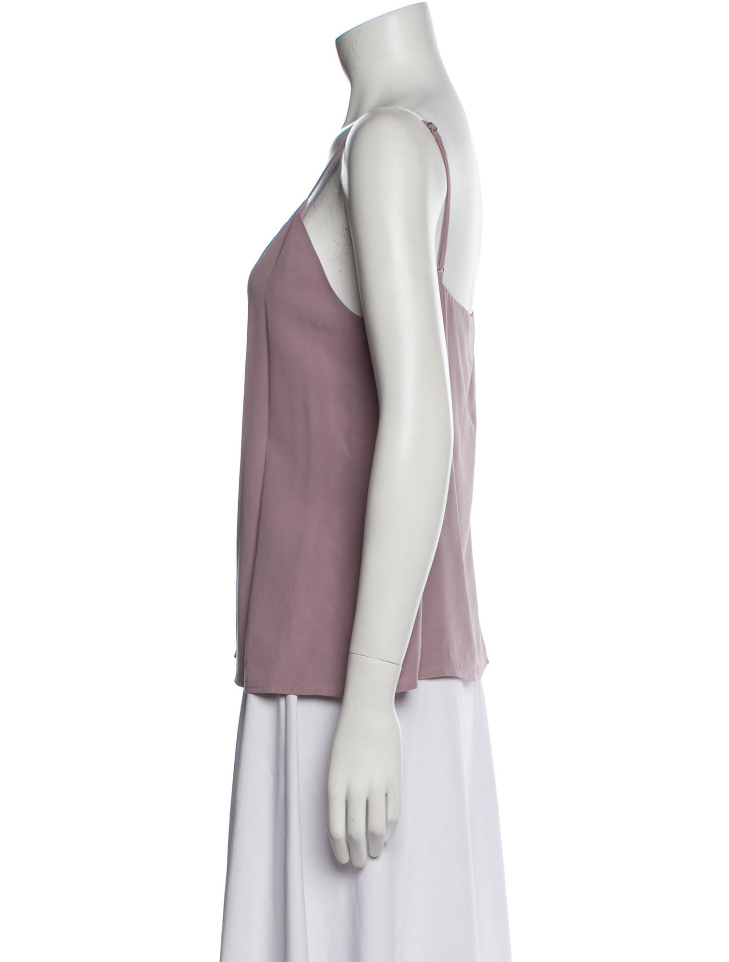 L'Agence Silk V-Neck Top